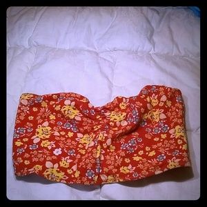 Sexy Red Crop top two views