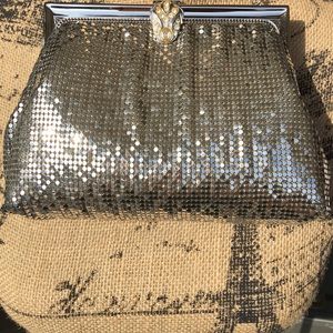 Vintage Silver Mesh clutch bag  Whiting & Davis.
