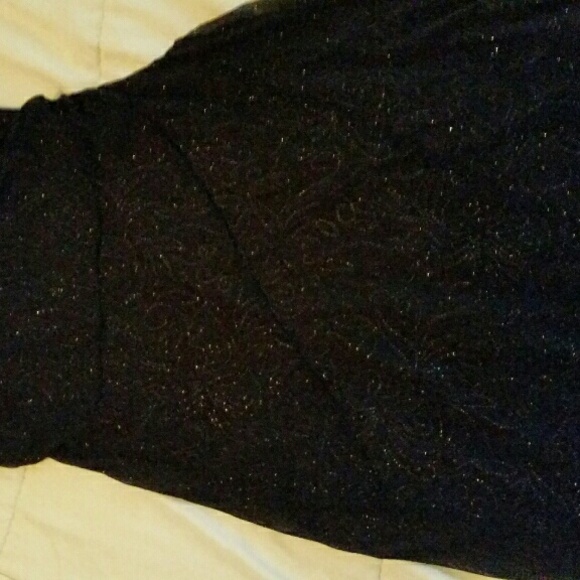 Little black dress with fun glitter design