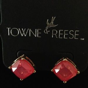 Towne & Reese Alex Earrings - Pink