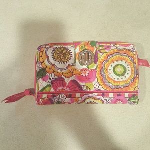 Vera Bradley-Turn Lock Wallet in Clementine