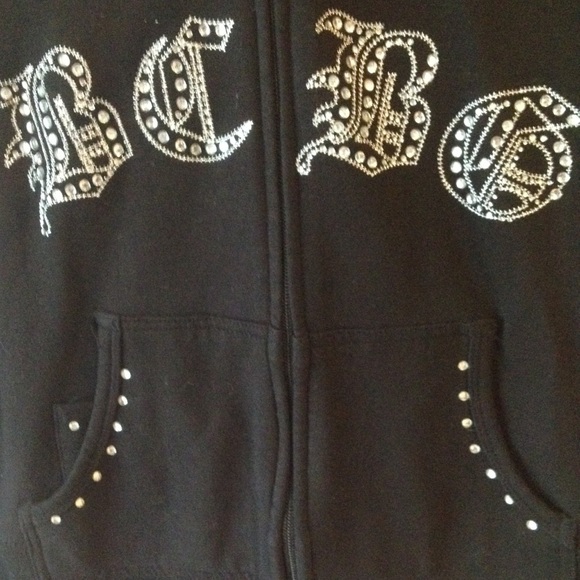 Sale Bcbg black zip up hoodie - Picture 3 of 4