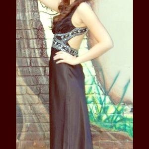 Floor Length Silk Dress