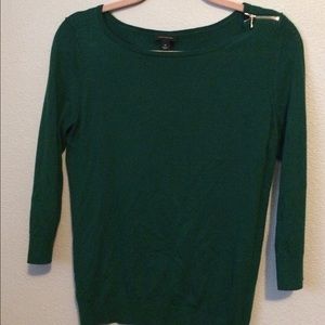 Green Ann Taylor cotton sweater