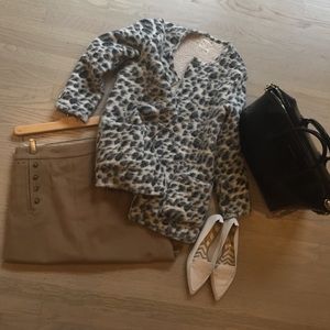 Marc by Marc Jacobs wool cashmere A-line skirt