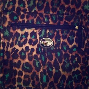 Gently used Coach Cheetah cross body