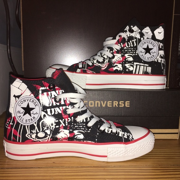 Converse All Star Graphic Print High Top Sneakers - Picture 2 of 4