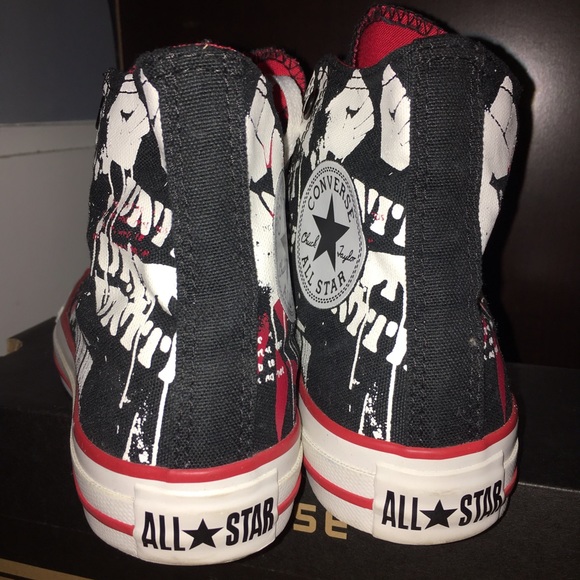 Converse All Star Graphic Print High Top Sneakers - Picture 4 of 4