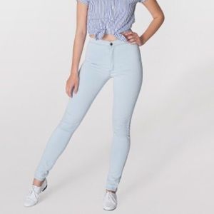 American apparel light wash easy jeans