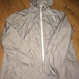 Grey windbreaker