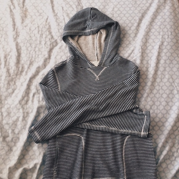 J. Crew striped hoodie (French terry)