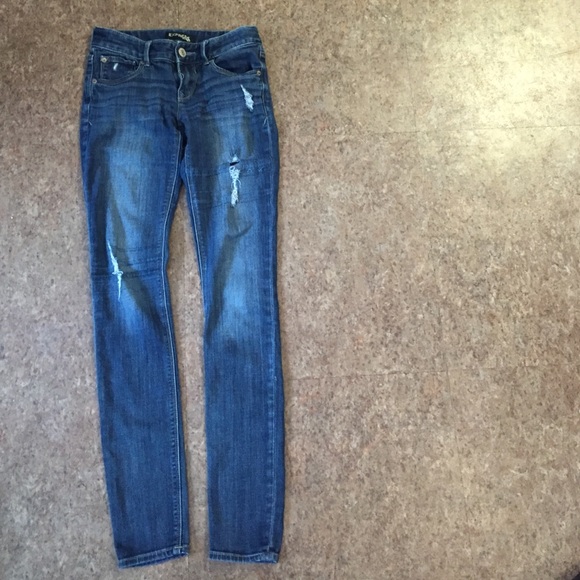Express distressed jeans