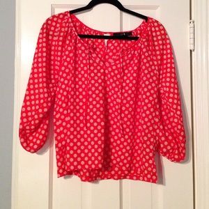 Forever 21 Red Polka Dot Top