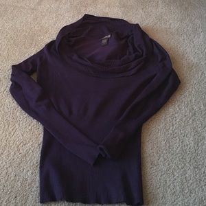 Purple Cowl Neck sweater Size Small