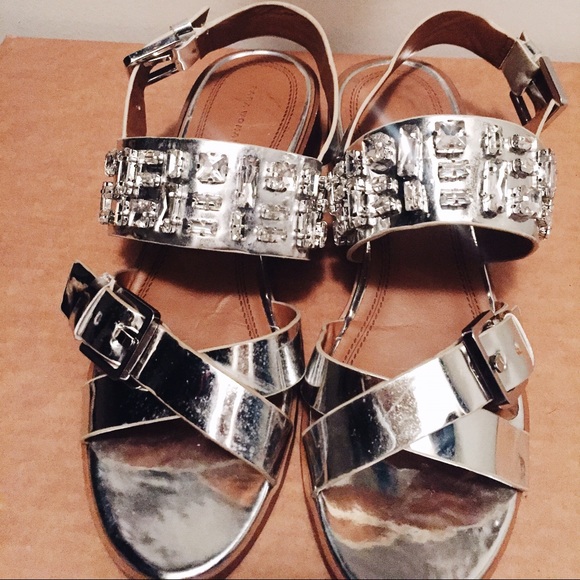 Zara Jeweled Sandals