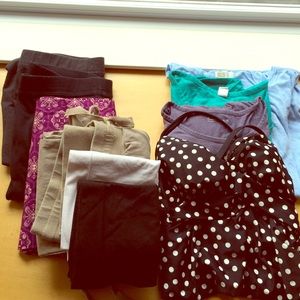 9-pc Maternity clothes bundle plus bonus items!