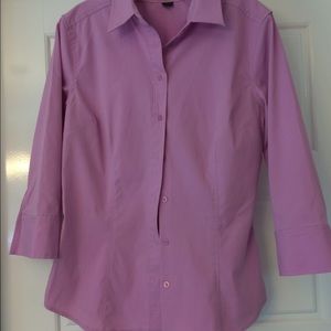 Pink button down blouse