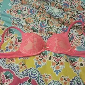 Hot pink victorias secret bra