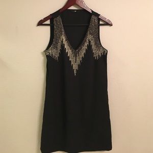 Black and sequin dress