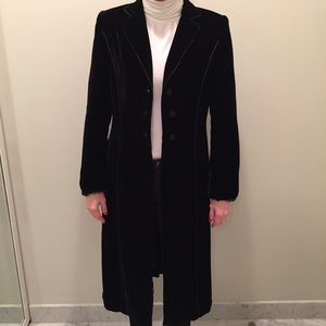 Long velvet jacket