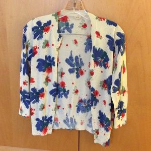 J. Crew floral sweater