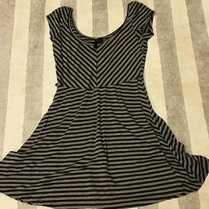 Black/Gray A-line Dress
