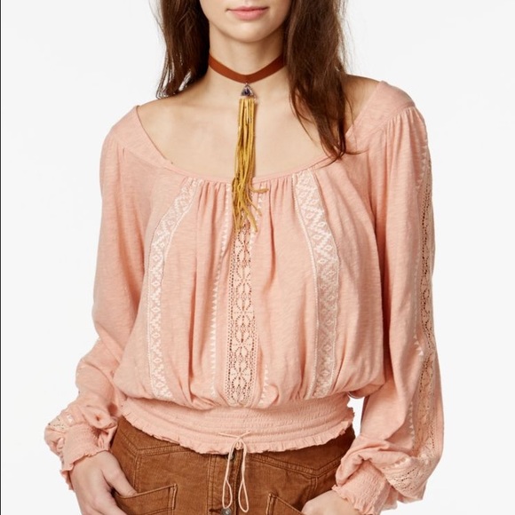 Brand NET free people ivory lace blouse - Picture 3 of 4