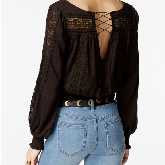 Brand NET free people ivory lace blouse - Picture 4 of 4