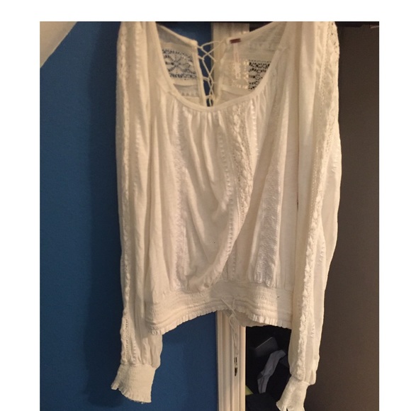 Brand NET free people ivory lace blouse - Picture 1 of 4
