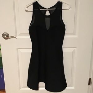 Mesh top sweetheart dress