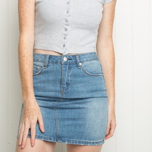 rare denim brandy Melville skirt