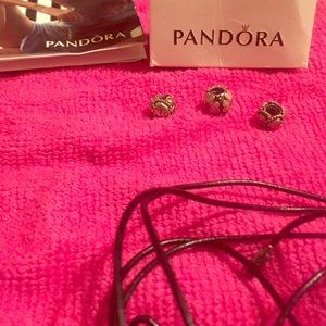 Pandora leather necklace