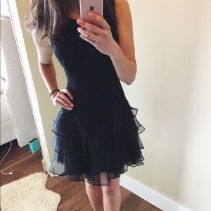 Playful little black dress