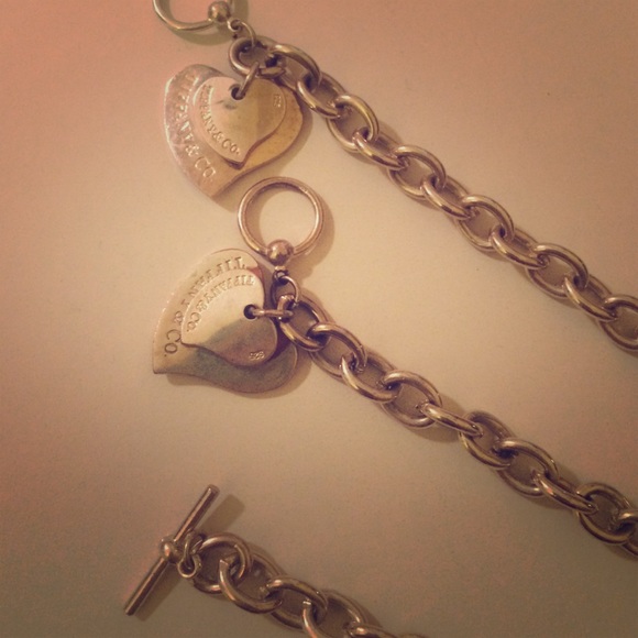 Silver Tiffany and co necklace and bracelet