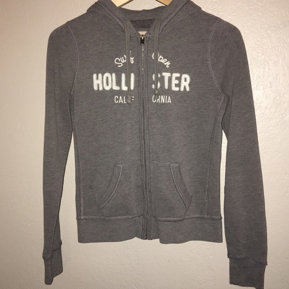 Gray Hollister hoodie