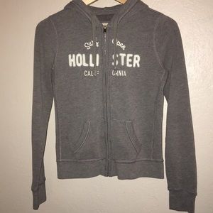 Gray Hollister hoodie