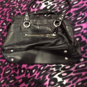 Black coach purse