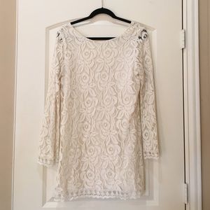 White lace dress from Nordstrom!