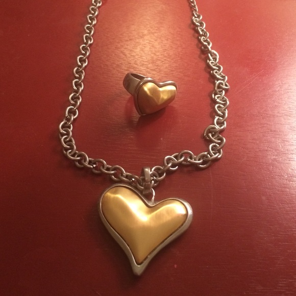 Heart ring and necklace