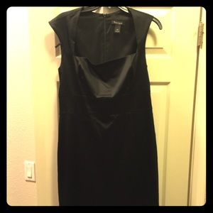 Black Satin Cocktail Dress