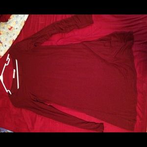 Burgundy dress