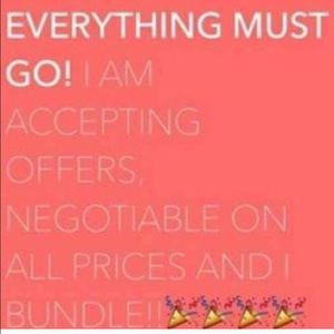 Selling all until Jan 21st