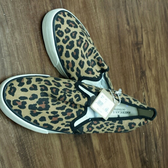 American Eagle Outfitters Shoes - NWT AE Outfitters leopard print canvas sneakers