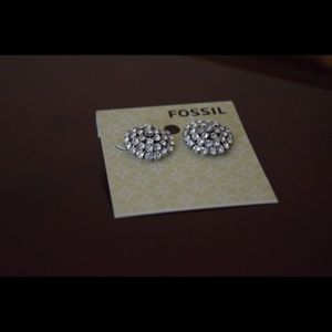 Fossil Rhinestone Stud Earrings