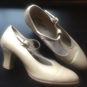 Capezio character shoes - tan - size 6
