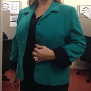 Emerald green blazer by kasper