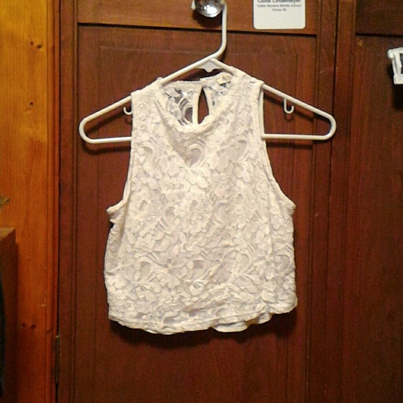 Lace crop top
