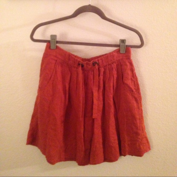 Jcrew orange skirt