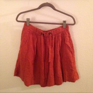 Jcrew orange skirt