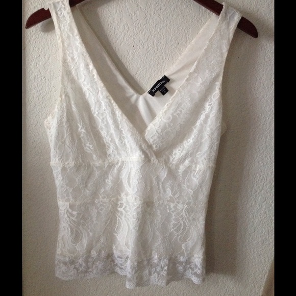 bebe Tops - Lace tank top